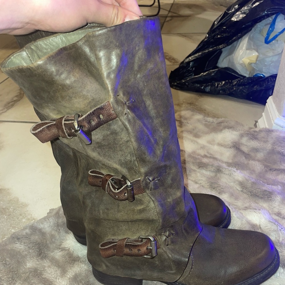 A.S. Brown Leather Boot Size 37EU=6US Used
